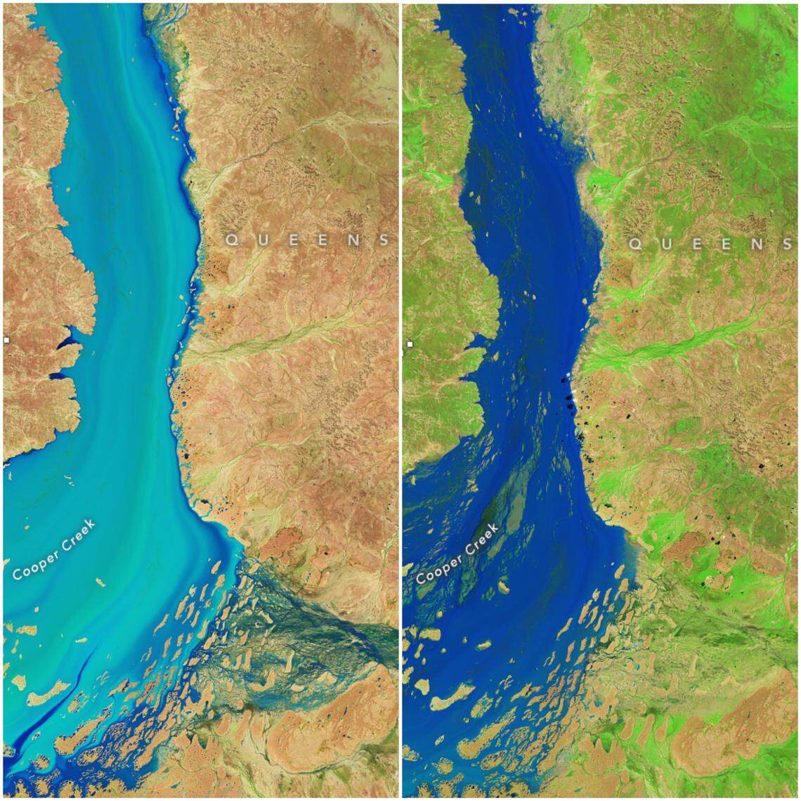 A year’s worth of rain fell in just a single week in March in parts of Queensland, NASA officials said.