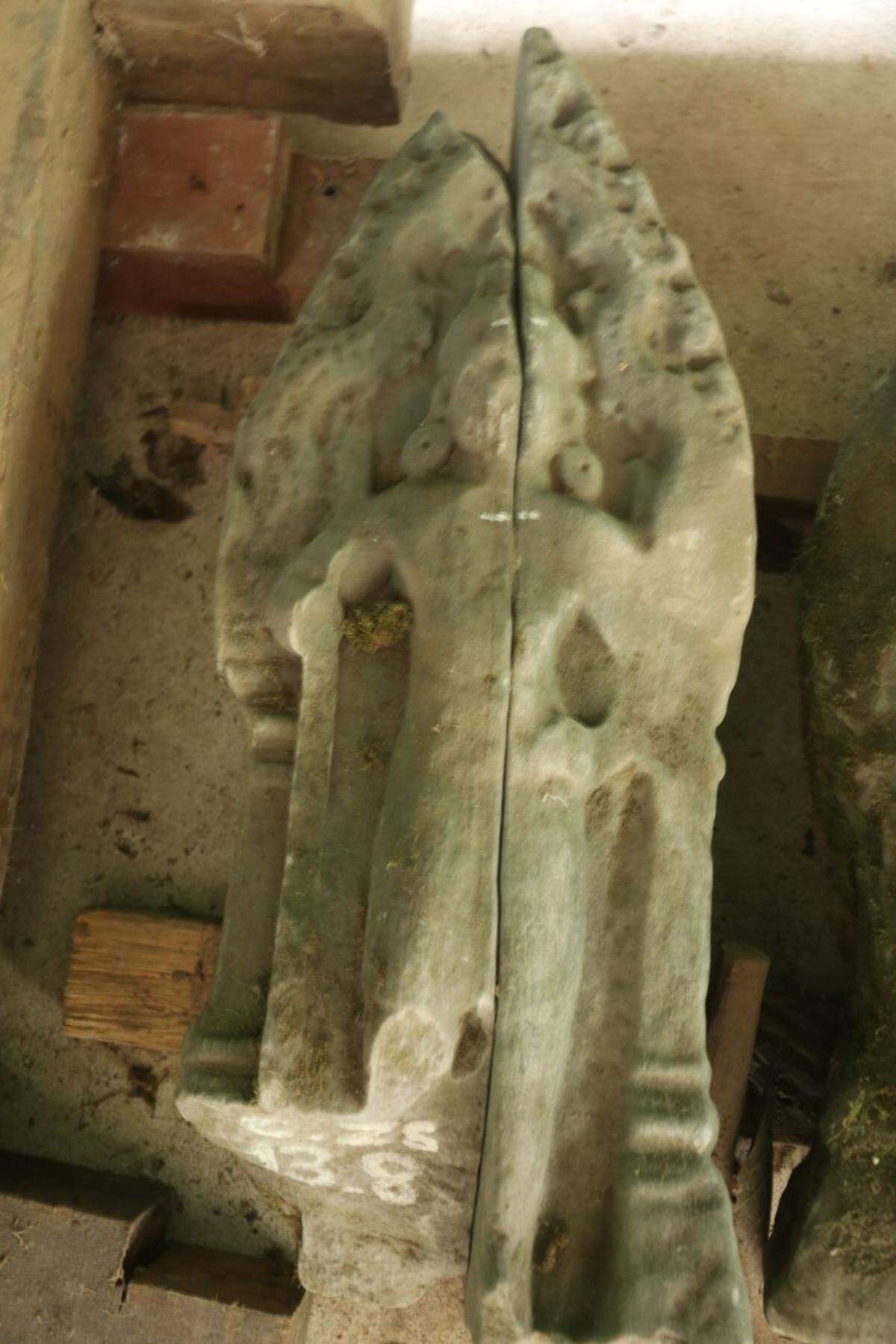 A 900-year-old statue that once sat atop a palace gate at Angkor Thom.