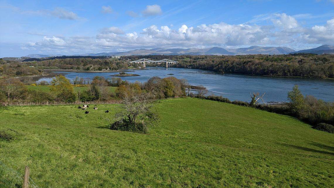A metal detectorist in Wales found 16 artifacts left near a “sacred spring” over 1,700 years ago, archaeologists said. Photo shows a representative area of Anglesey.