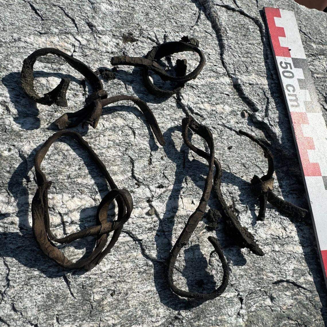 Fragments of a Viking-era packhorse net found in Jotunheimen National Park in 2025.