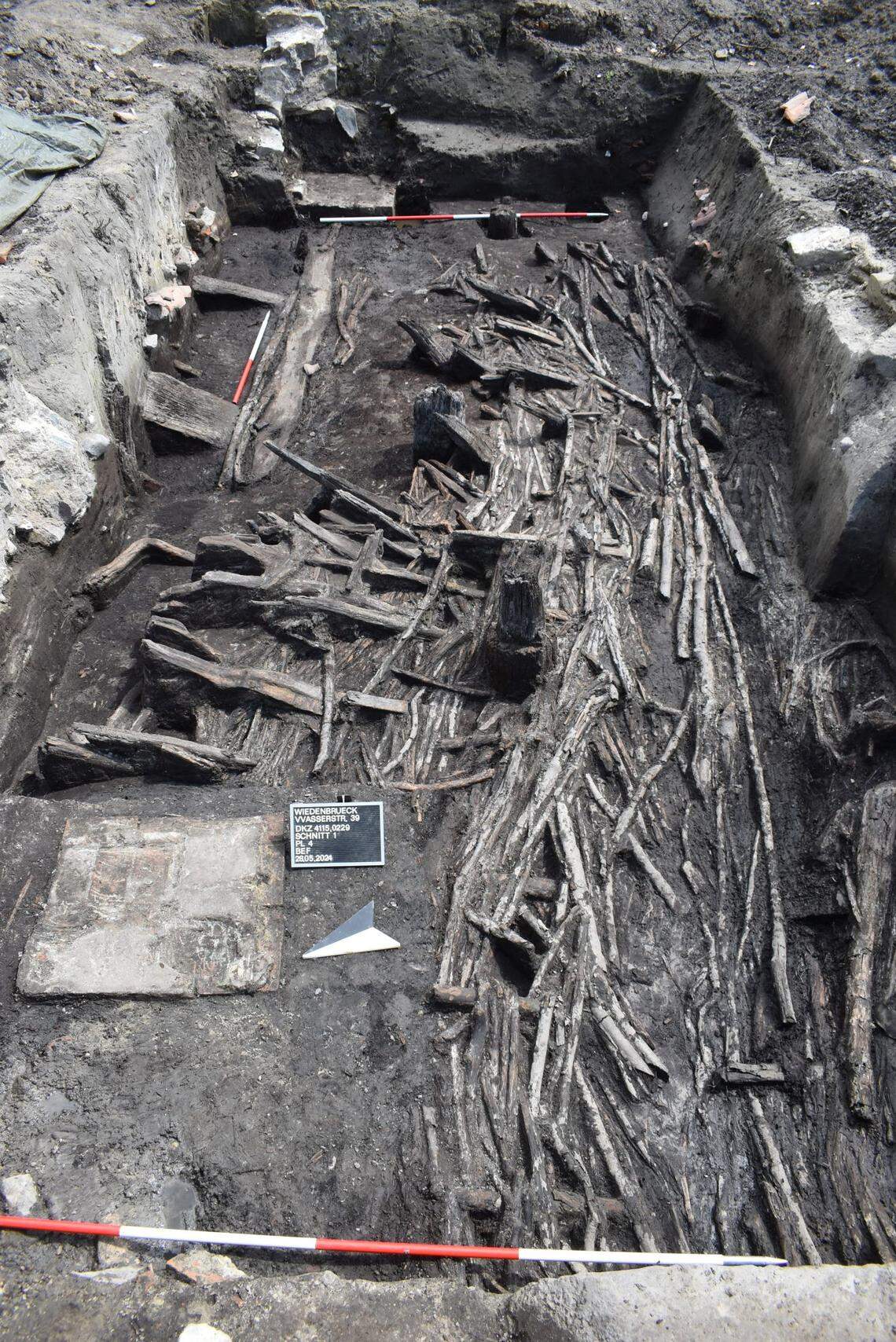 The 800-year-old wooden structure found in Wiedenbrück.