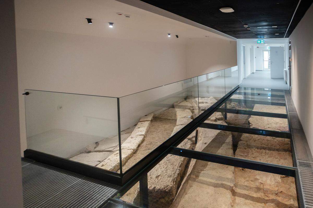 The ancient Roman theater found under Sisak city hall.