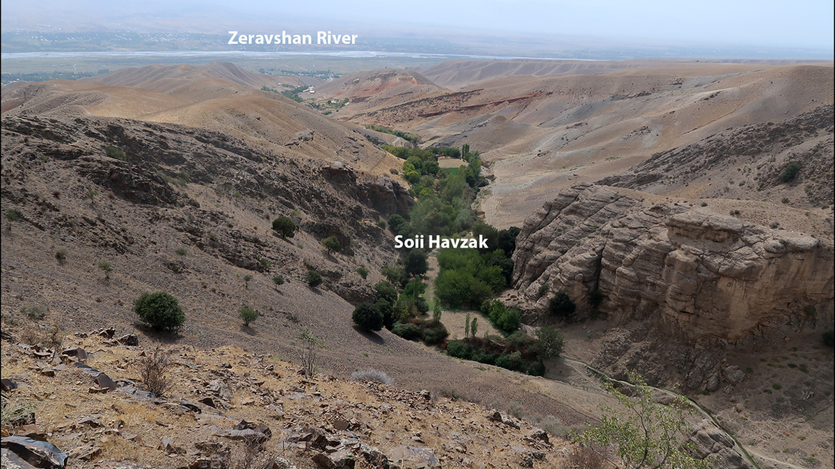 Archaeologists found a Paleolithic rock shelter with hundreds of stone tools, blades and bones in a river valley, photos show and a study said.