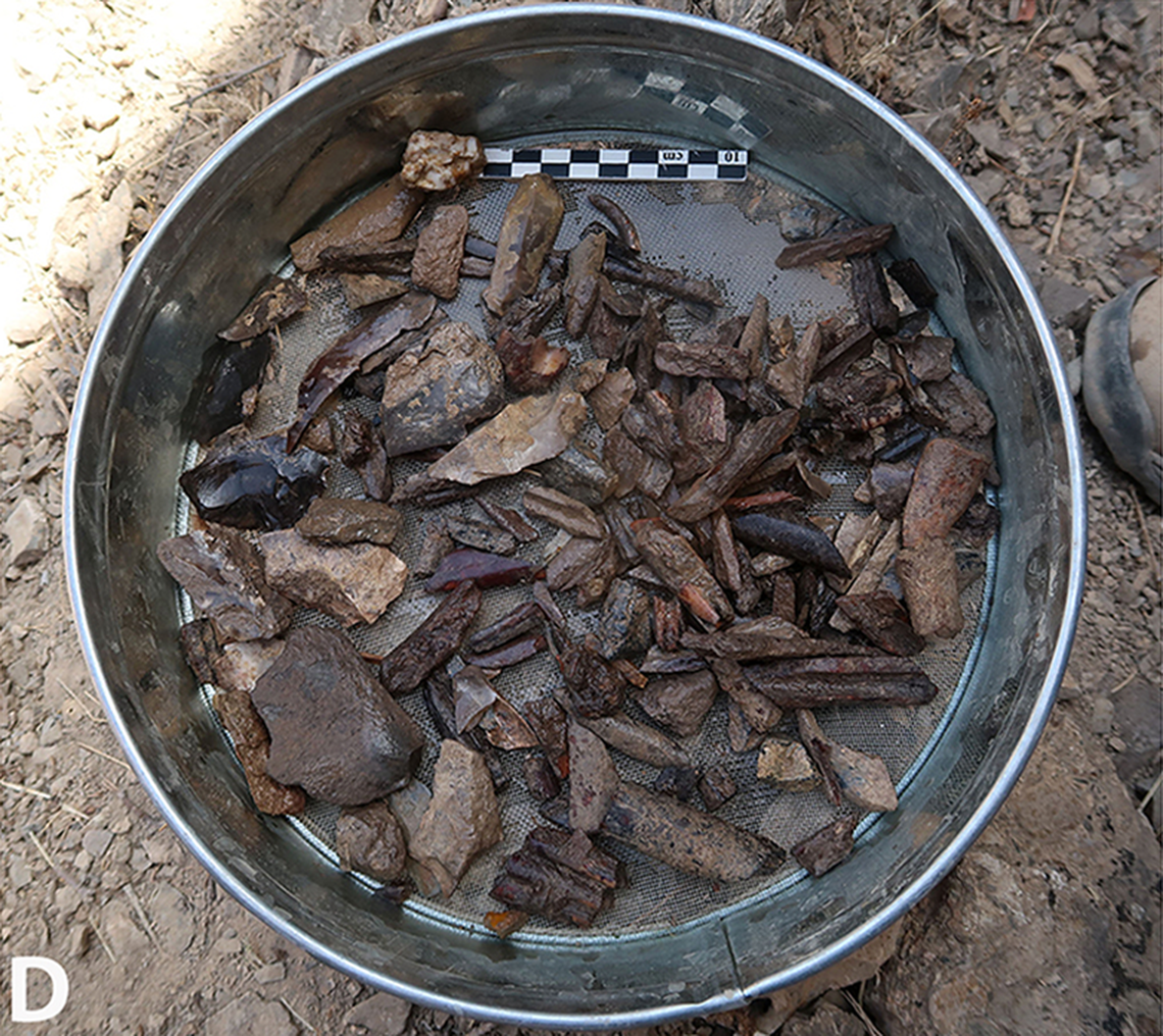 A pile of Paleolithic artifacts found at Soii Havzak.