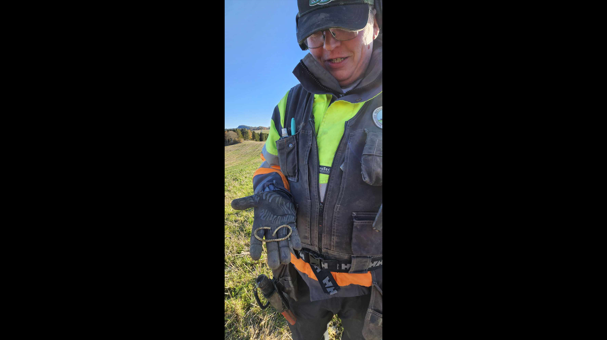 A man searching a field in Trøndelag stumbled on a very rare gold bracelet from the Bronze Age, archaeologists said and photos show.