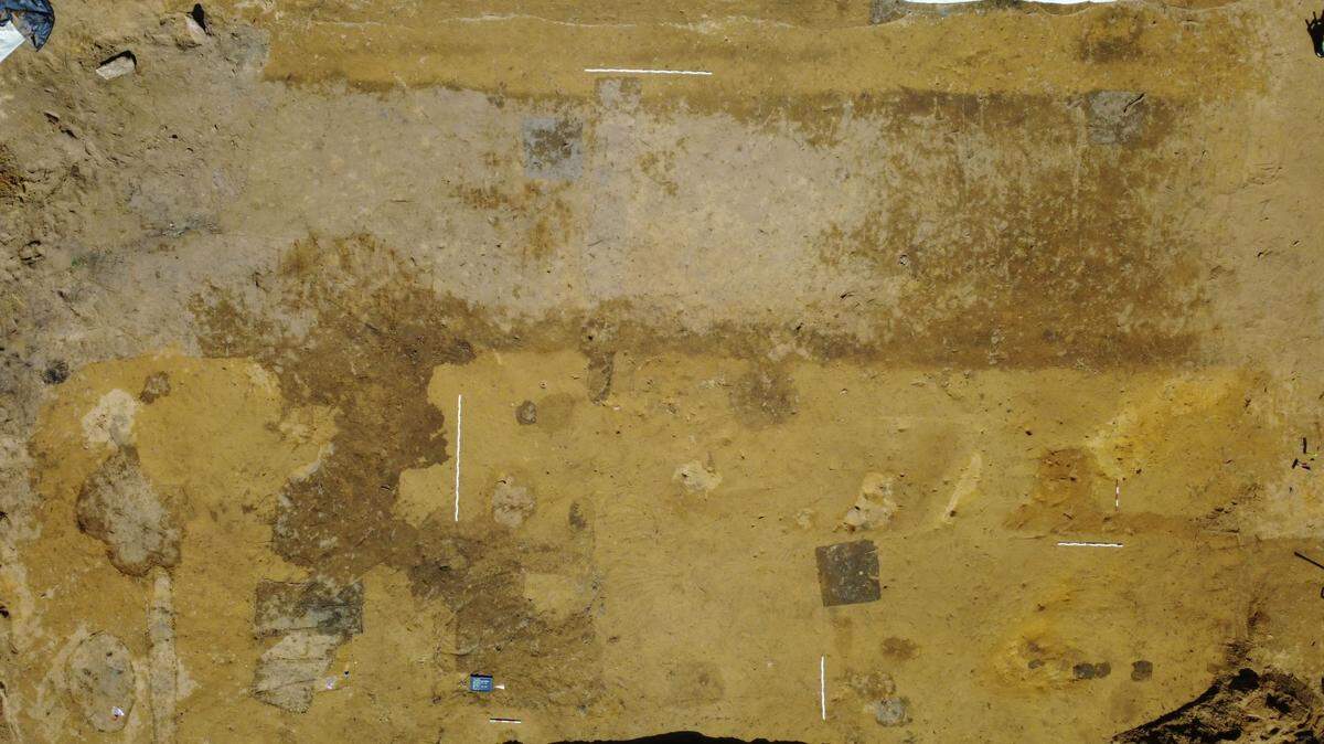 A section of ruins from a Roman soldier’s house found at Haltern am See.