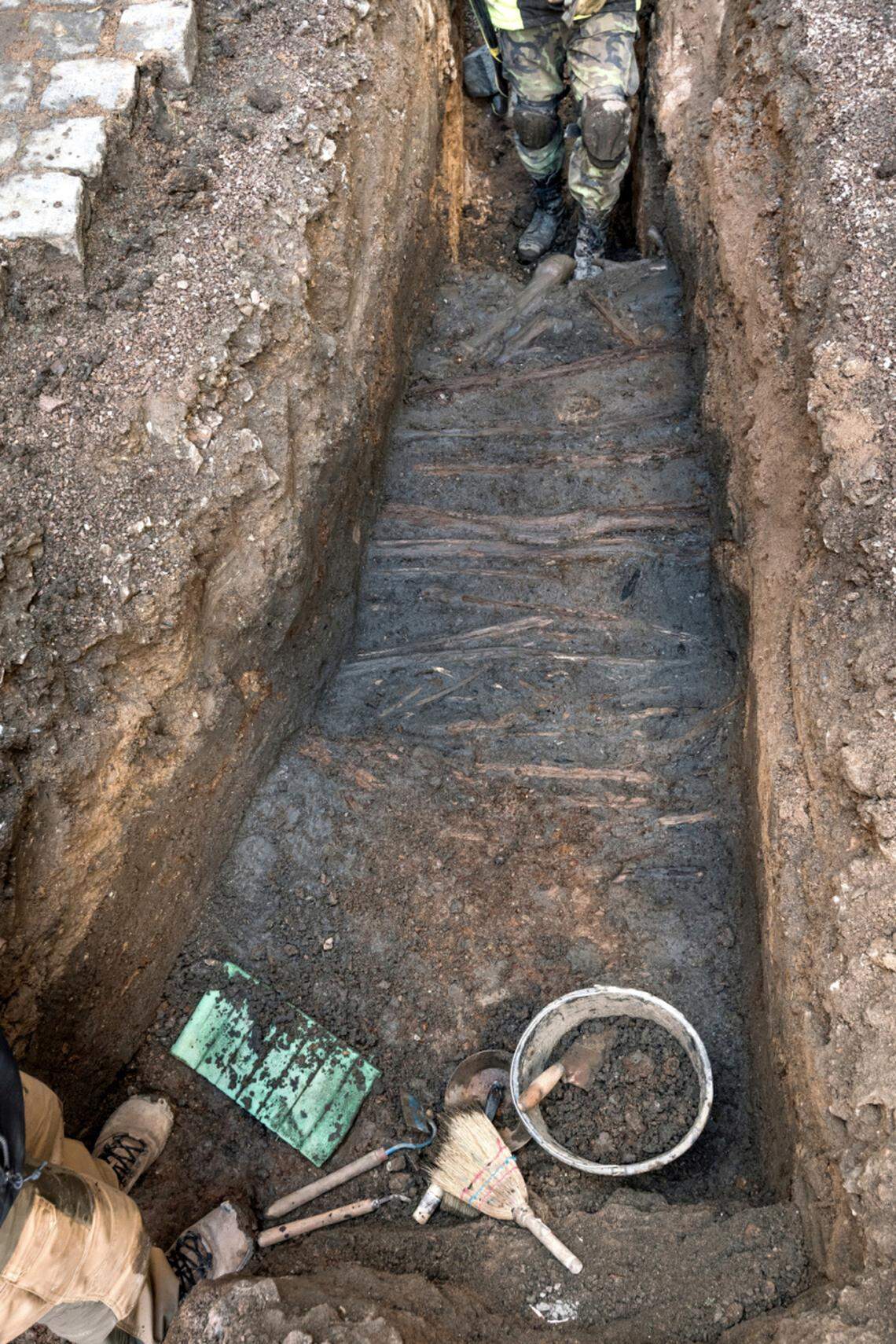 The 600-year-old street found in Pardubice.