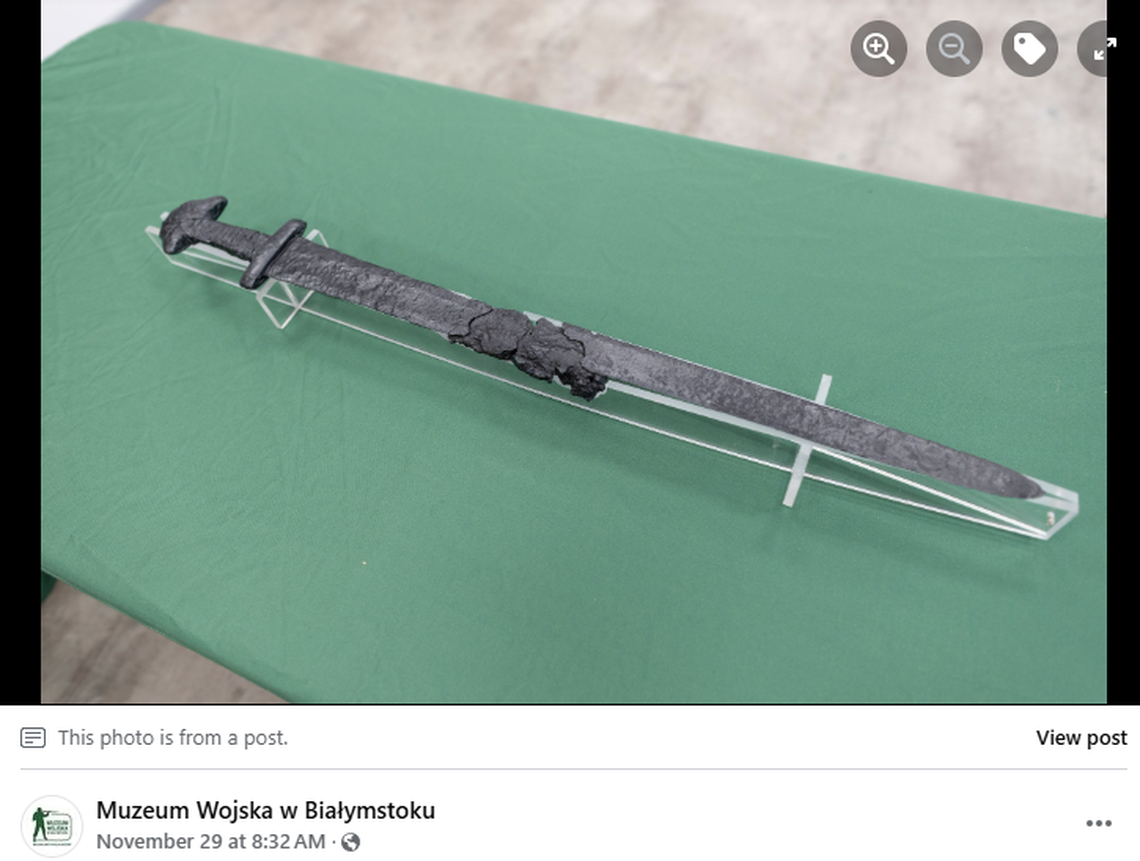 A medieval sword from the ninth or 10th century was discovered in a Polish river.