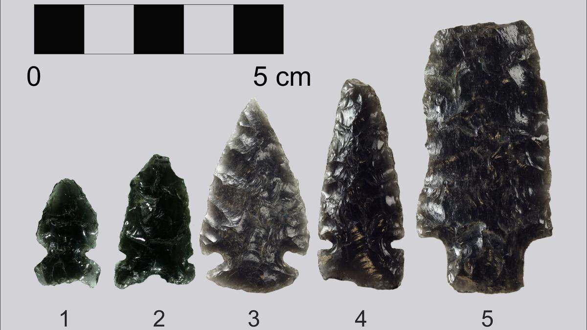 The obsidian artifacts were traced back to four primary regions, including one in Idaho, one in Wyoming, and two in British Columbia, experts said.
