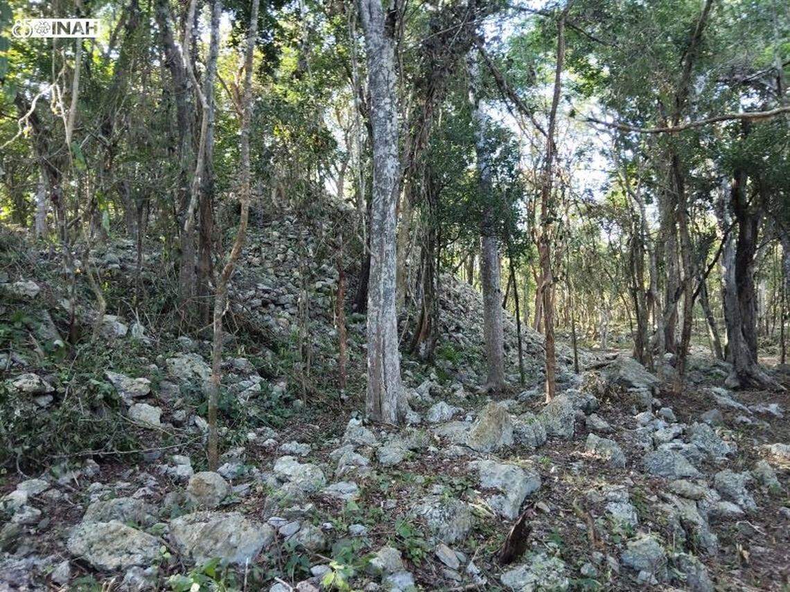 One of the ancient structures at X’baatún.