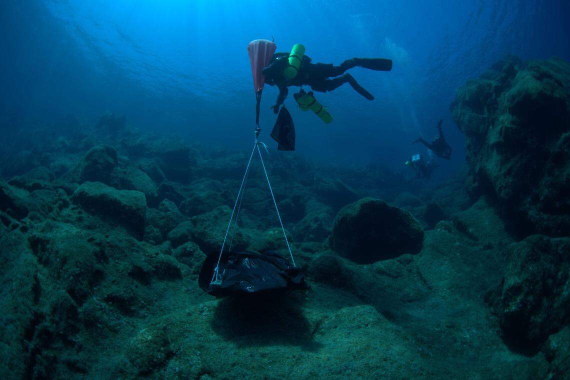 Archaeologists and divers returned to the 2,000-year-old Antikythera wreck in Greece and found dozens of artifacts, photos show.