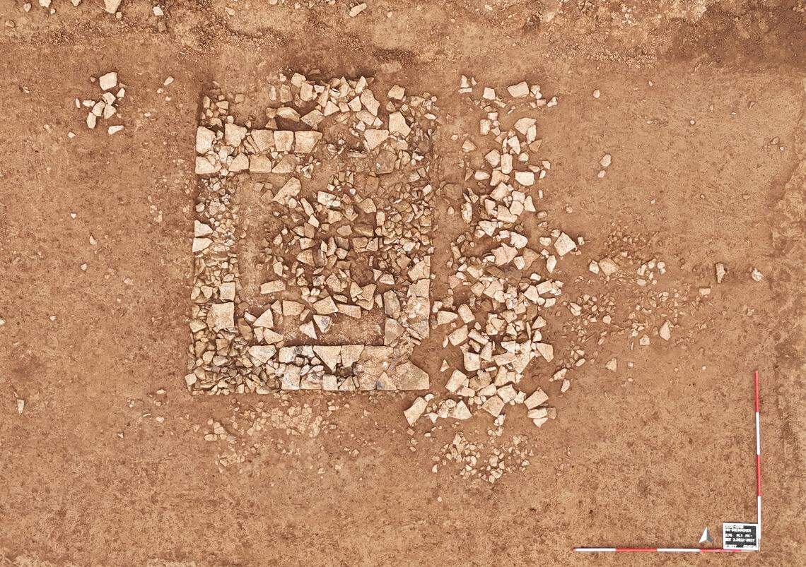 The ancient Roman temple found in Neckargartach.