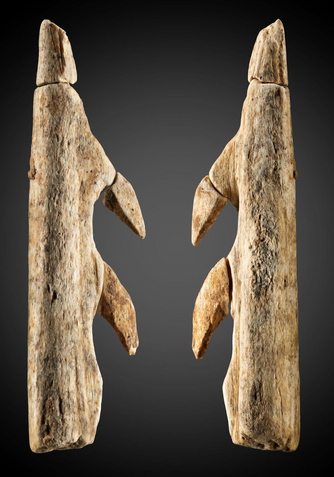 An archaeologist digs at Blätterhöhle cave.