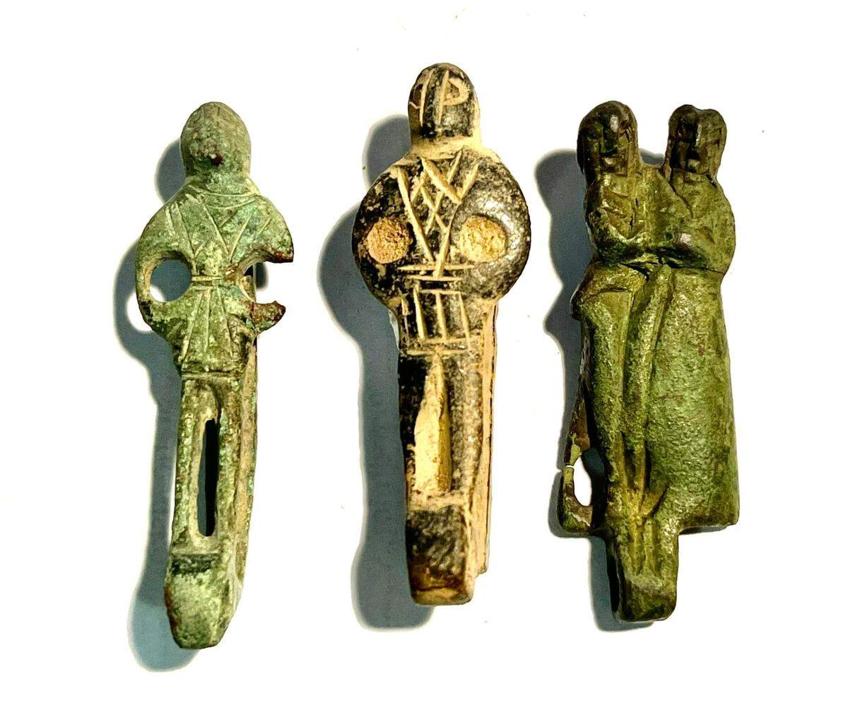 The collection of medieval loops at the Museum of the History of the Kamień Land.