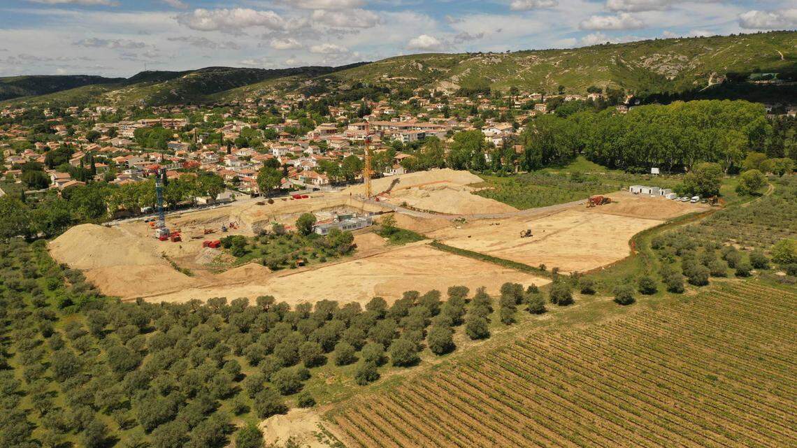 Archaeologists uncovered two graveyards in Coudoux, one with 1,600-year-old funeral pyres and another with dozens of medieval tombs.