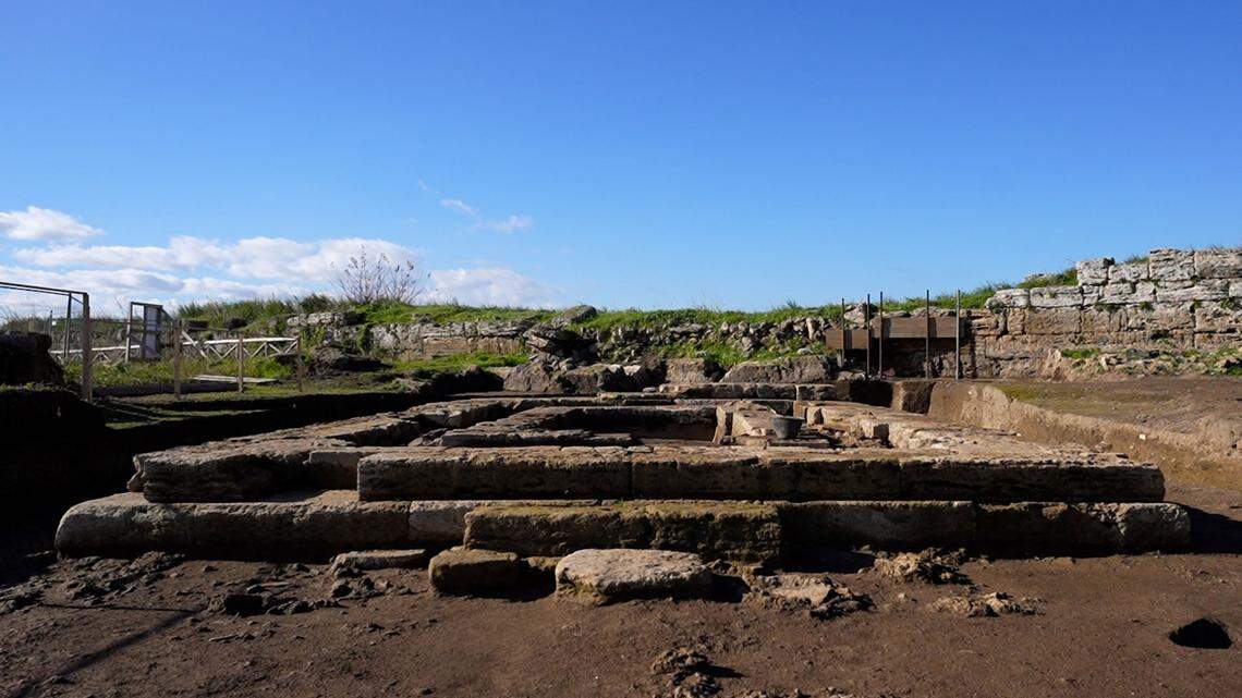 The 2,400-year-old temple found in Paestum.