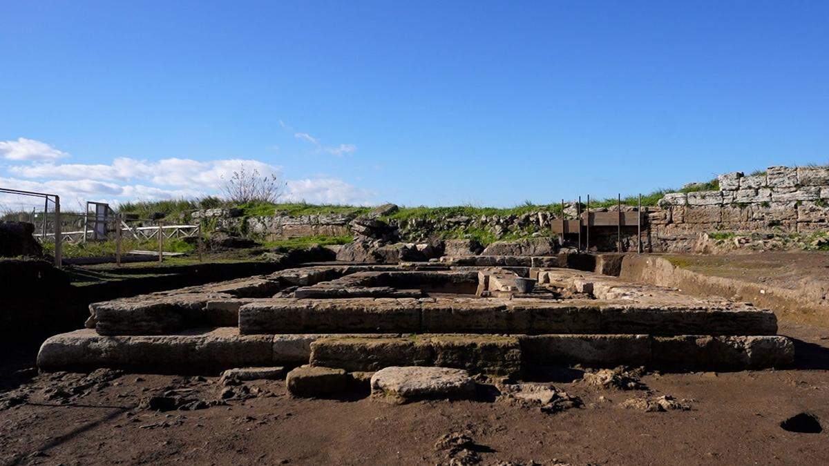 The 2,400-year-old temple found in Paestum.
