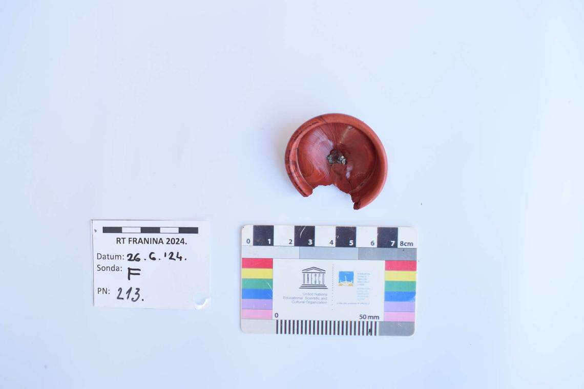 Another pottery fragment found at the shipwreck.