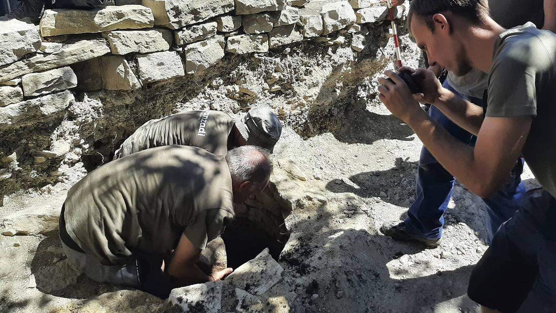 Archaeologists excavating a medieval monastery in Spain unearthed a unique 1,900-year-old Roman altar dedicated to a Basque deity, photos show.