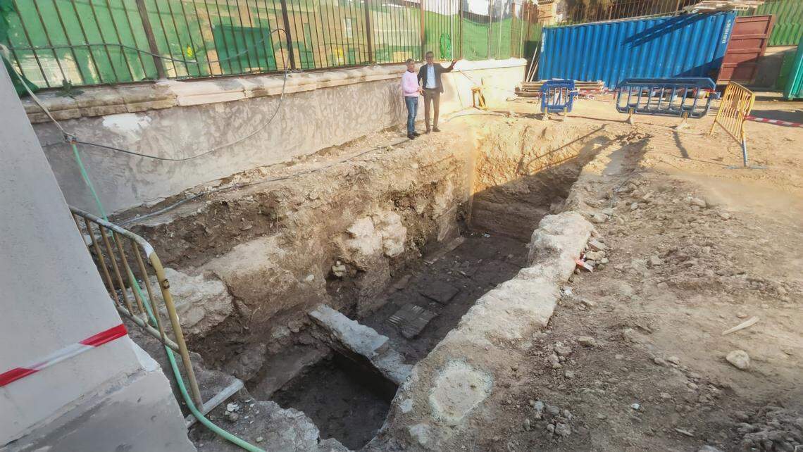 The 900-year-old bathhouse ruins found in the garden of Rubalcava Palace.