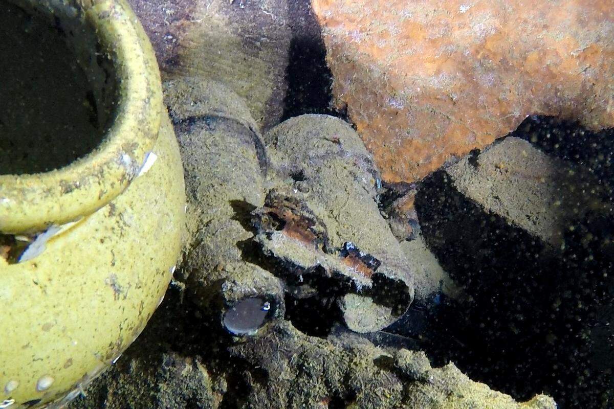 A pair of binoculars used by passengers on the HMHS Britannic and recovered by divers.