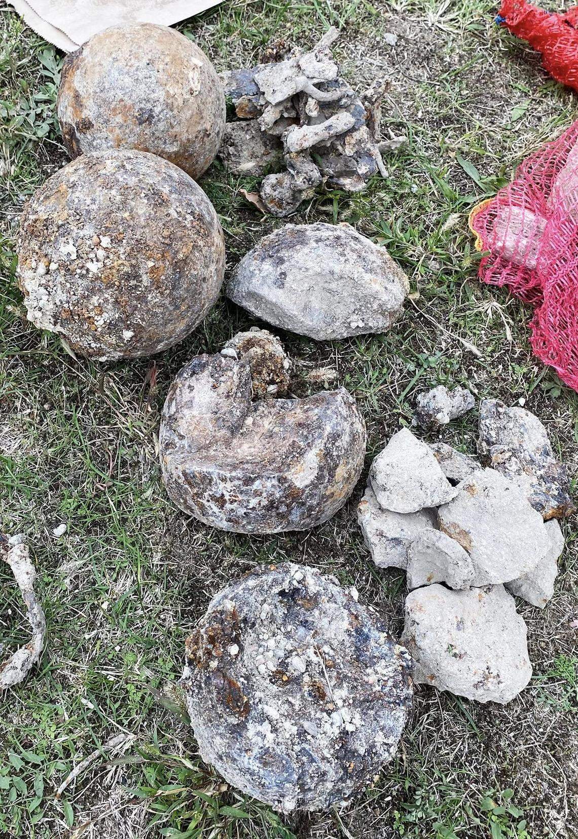 Other military artifacts found at Visegrád castle.