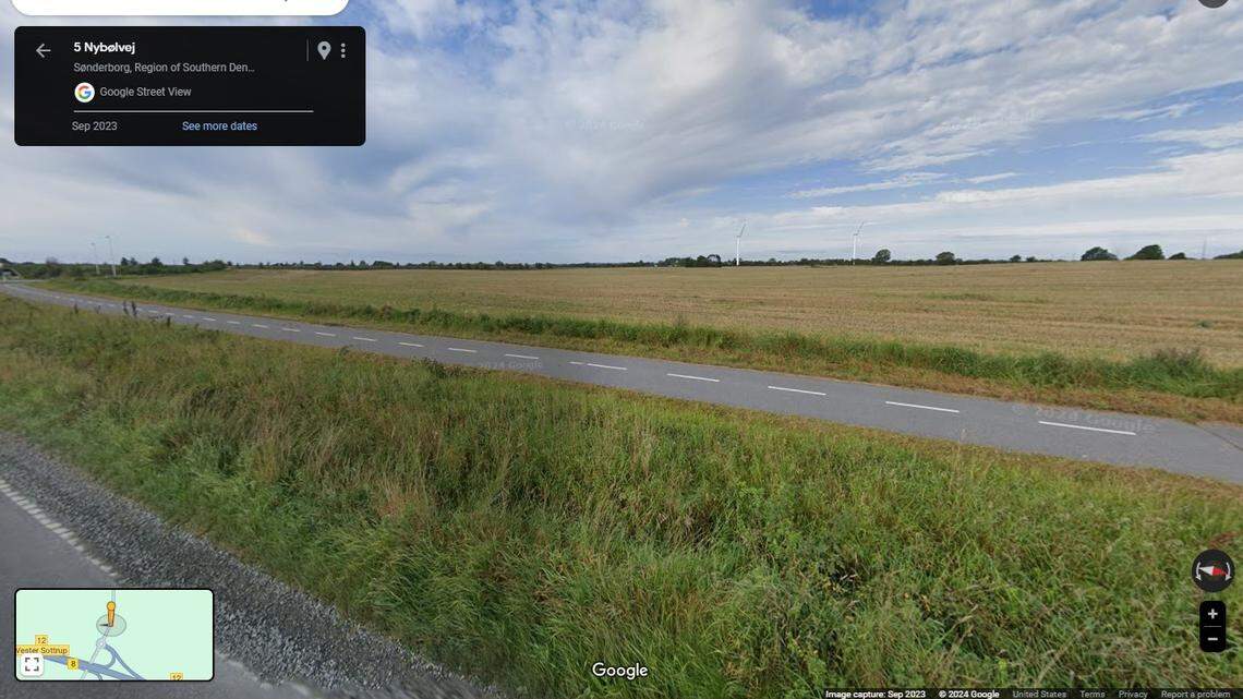 A metal detectorist in Denmark found a rare belt hook from the Middle Ages, a museum said. Photo shows a representative area of Sundeved.