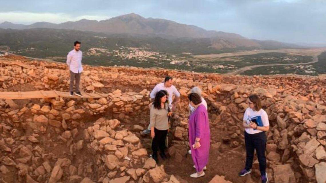Archaeologists uncovered an ancient labyrinth-like structure with a mysterious purpose on a hill in Crete during construction, photos show.