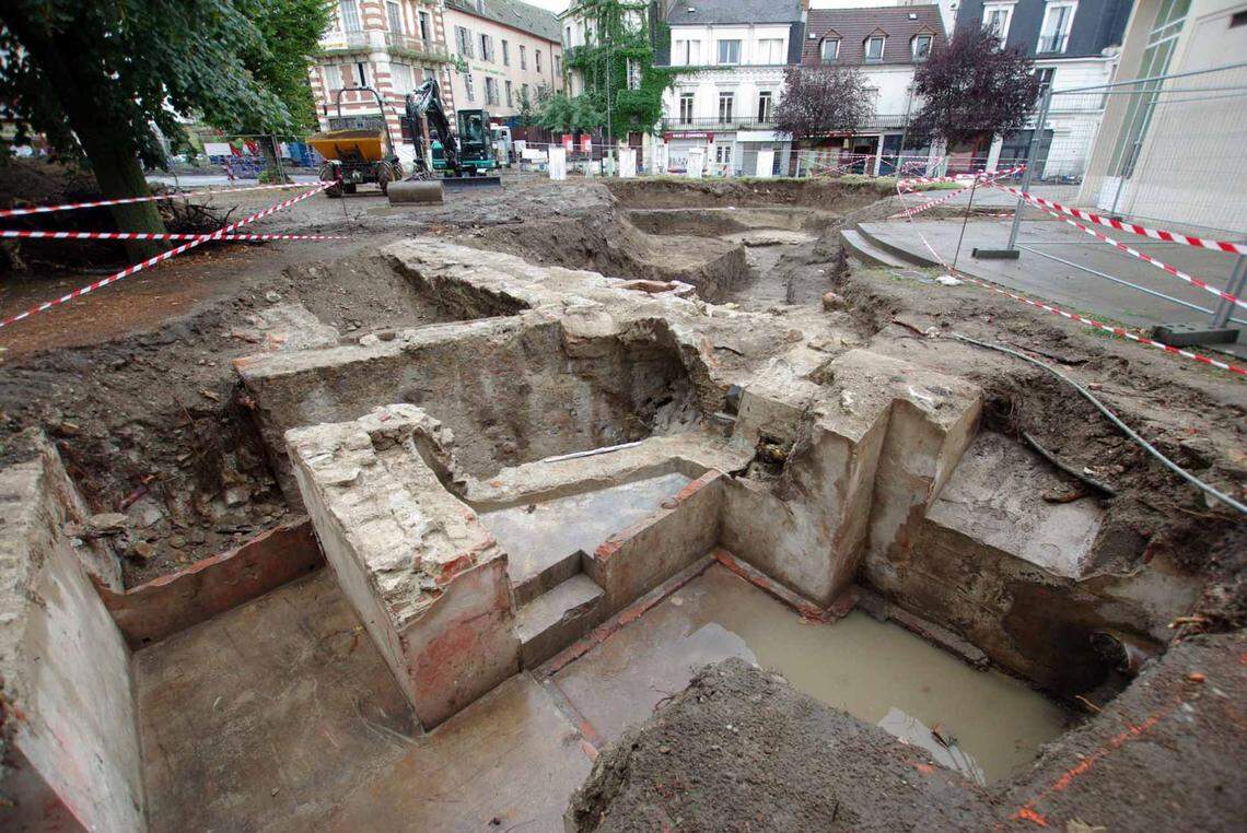 Part of the 18th to 19th century hospital found at the park.