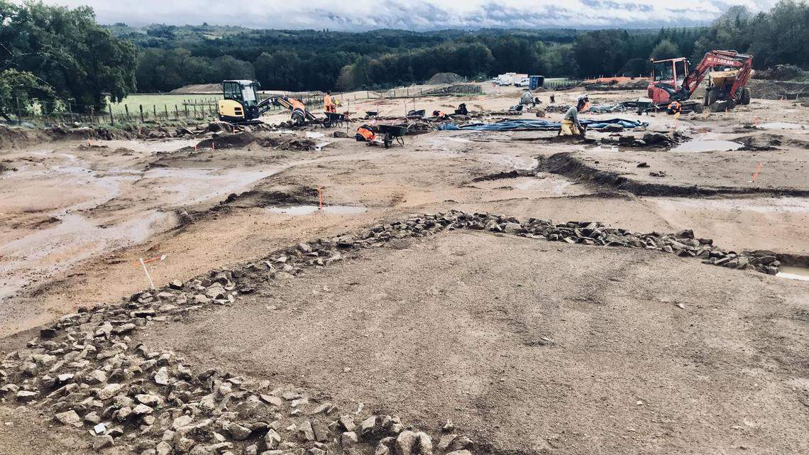 Archaeologists in Chamboret found 1,700-year-old ruins next to a water source filled with artifacts. Photos show. the once abandoned site.