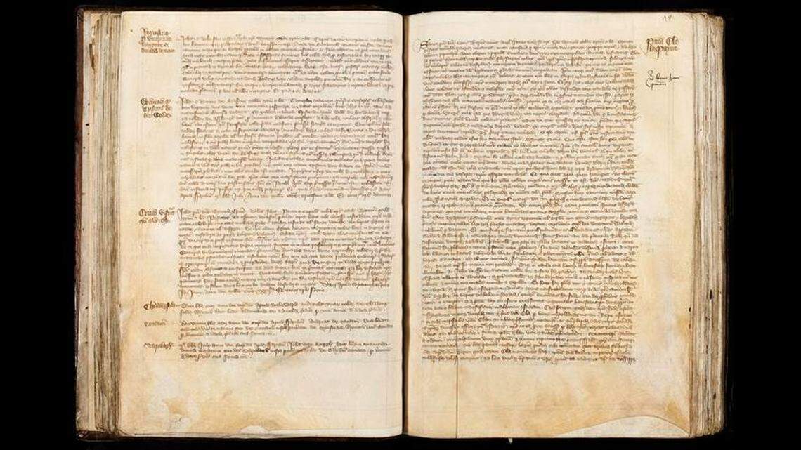 Image of the Archbishop of Canterbury’s letters to the Bishop of Winchester on the subject of Ela Fitzpayne.