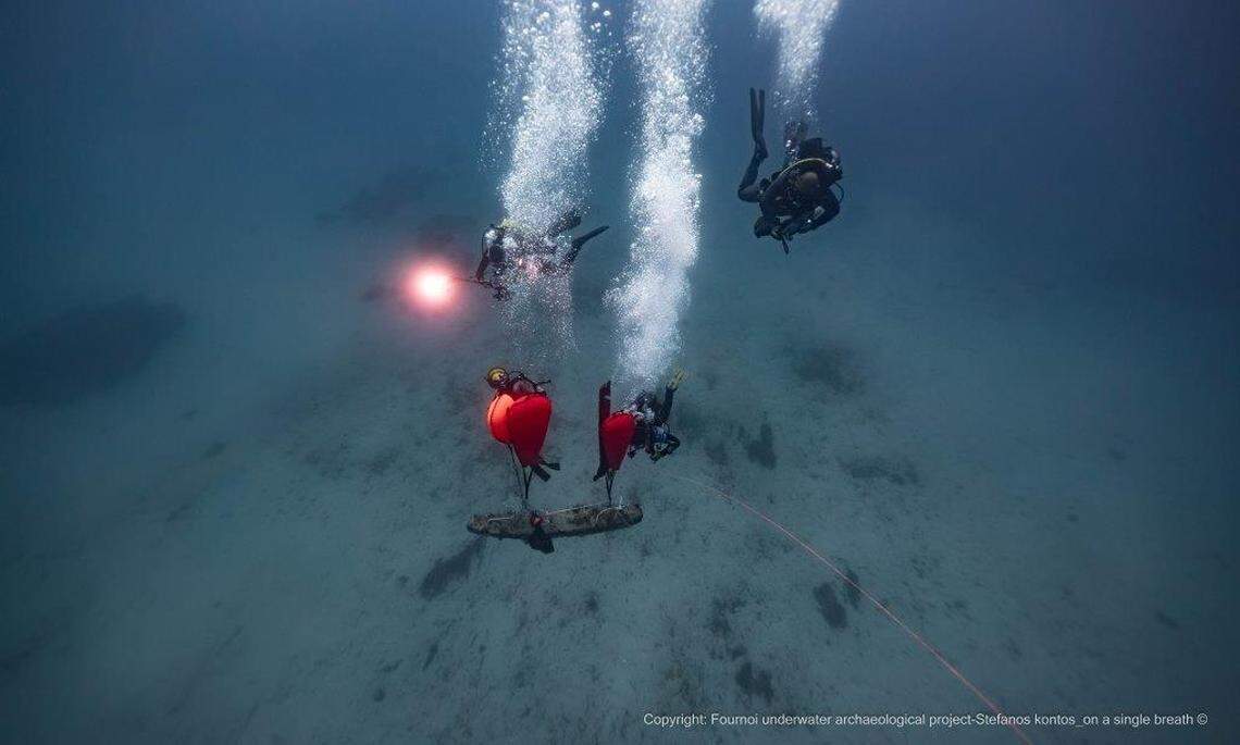 The team uncovered a host of artifacts from this wreck as well as some from adjacent shipwrecks.
