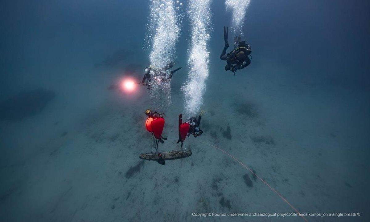 The team uncovered a host of artifacts from this wreck as well as some from adjacent shipwrecks.