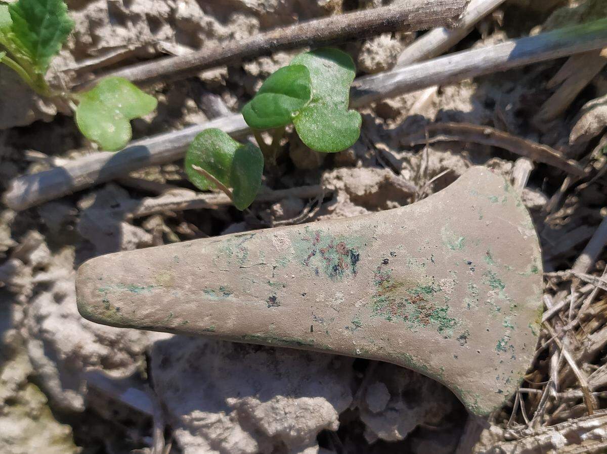 The 5,000-year-old ax head found in Matcze, Poland.