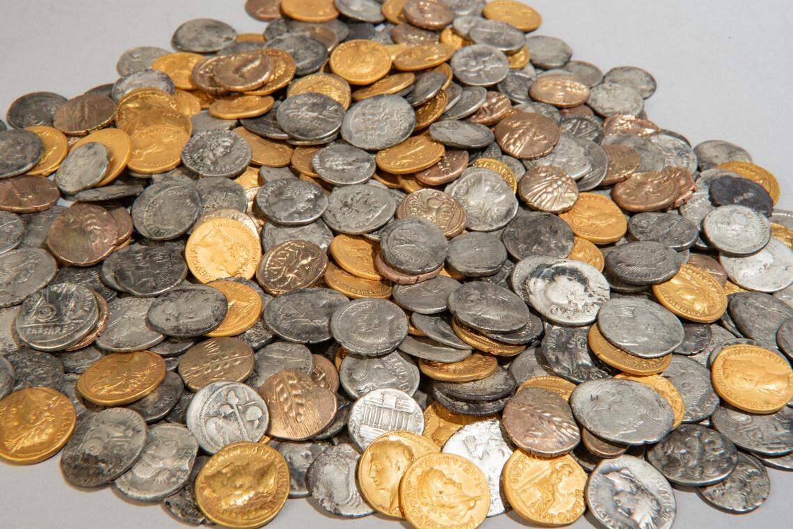The 2,000-year-old coin collection found in Bunnik.