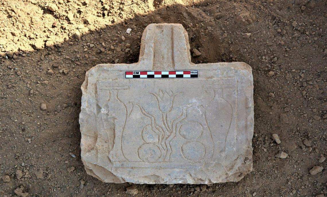 A stone tablet found at the Sukari site.