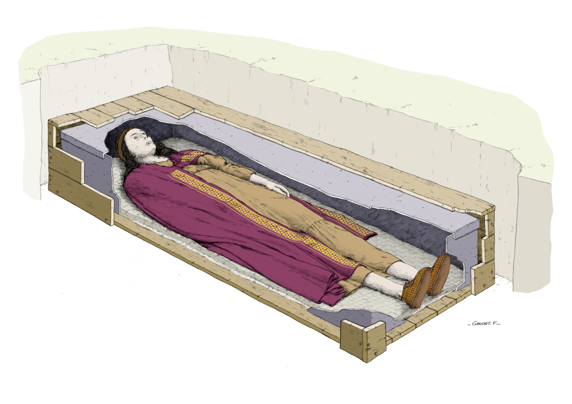 A reconstruction of what Burial 47 might have looked like originally.