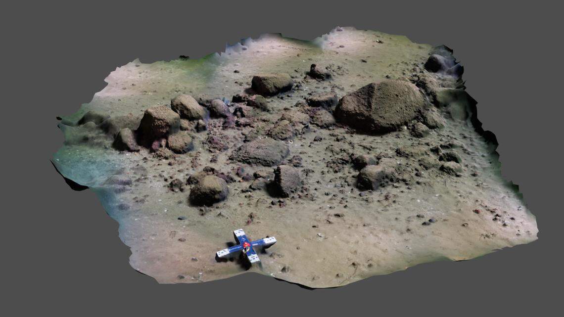 Scientists found hundreds of stones in a half-mile line on the seafloor near Rerik and identified an 11,000-year-old reindeer hunting site, a study said.