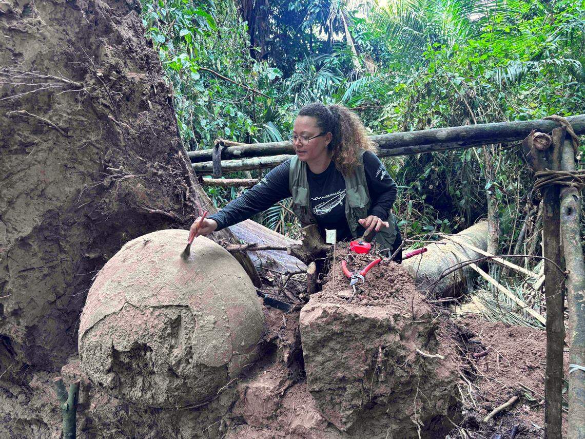 The urns contained fragments of human, turtle and fish bones, according to archaeologists.