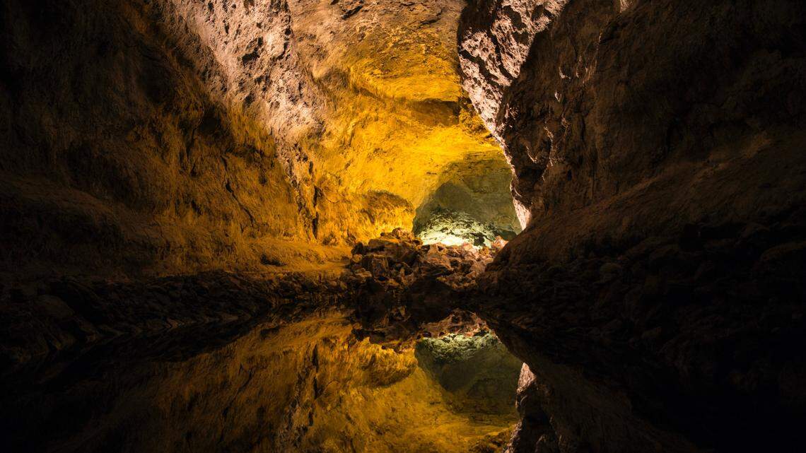 Scientists found an “elongated” animal with transparent fins swimming in Xīniú cave and discovered a new species, a study said. The photo shows a representative cave.