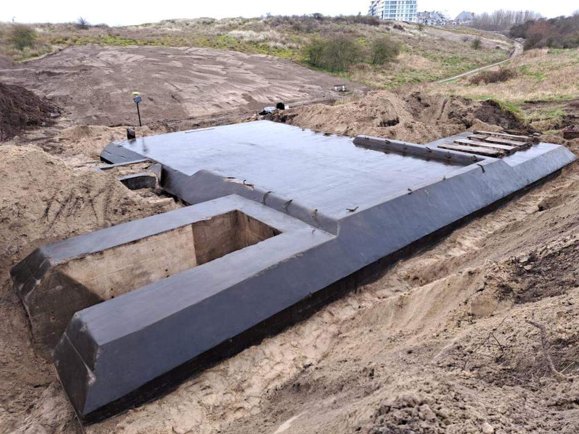 One of the underground bunkers found in Knokke-Heist.