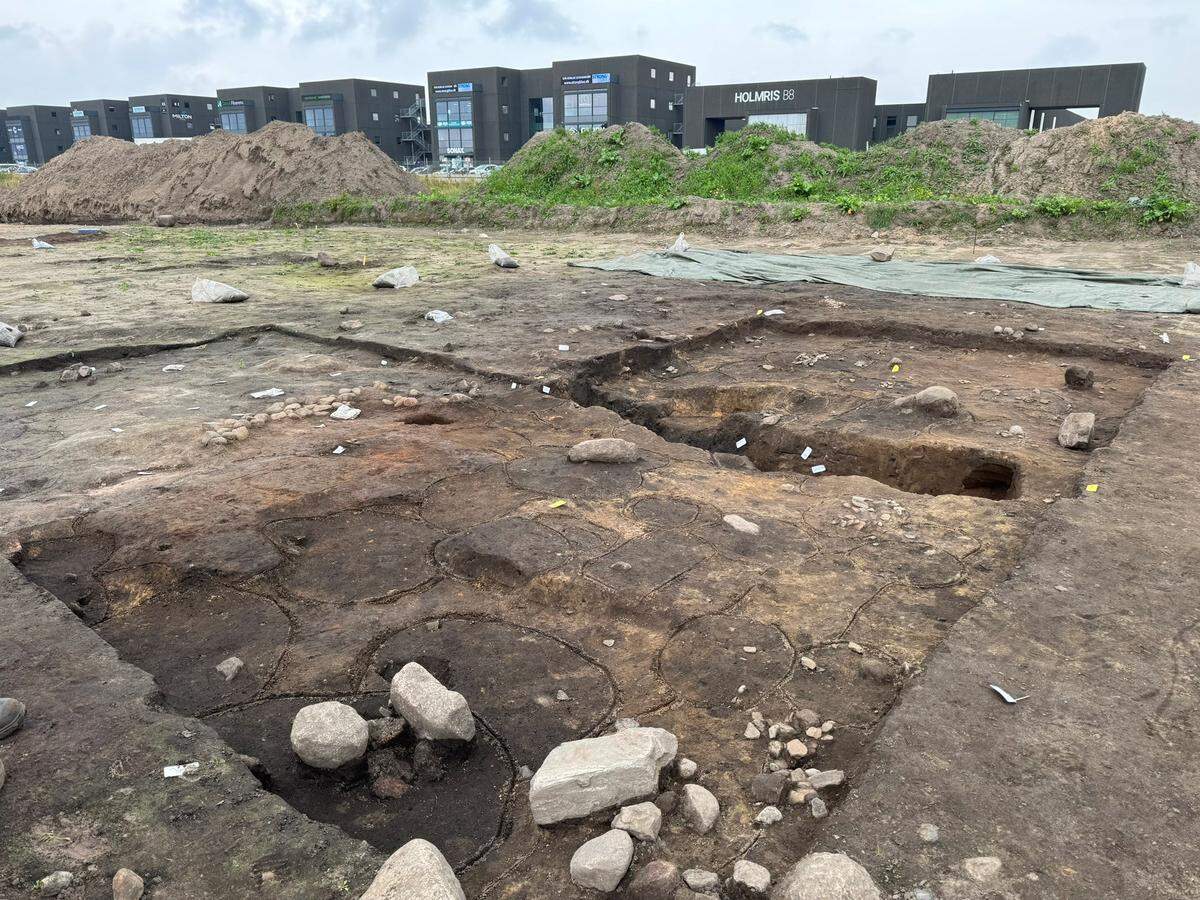 Archaeologists in Denmark uncovered dozens of 1,500-year-old weapons, a rare chainmail shirt and other artifacts buried by an ancient chief.