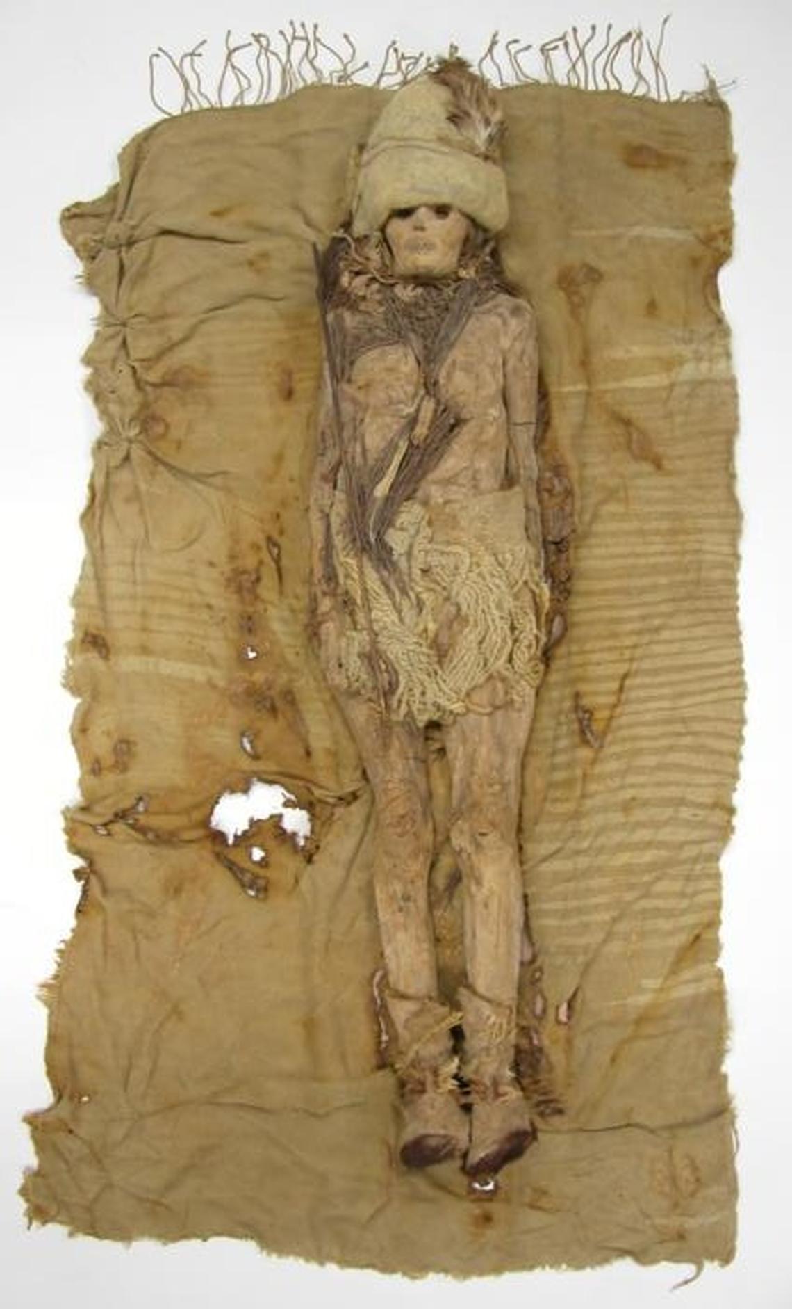 One of the mummies with 3,500-year-old cheese on its neck.
