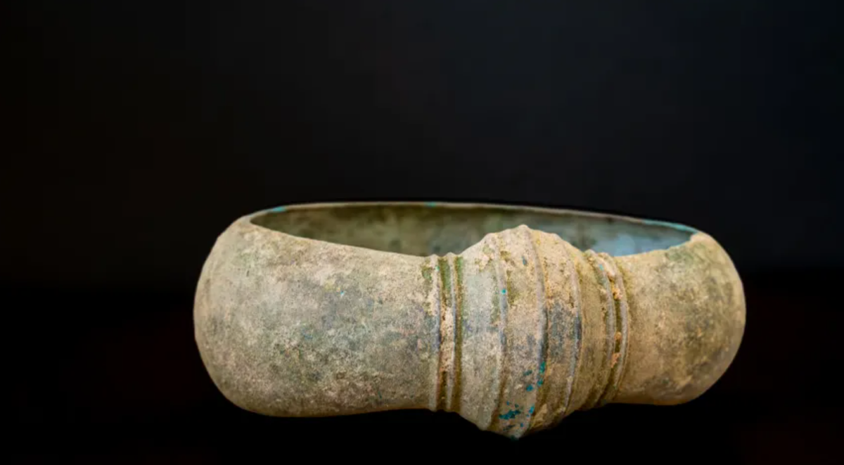 The bracelet is estimated to date back to the Late Bronze Age, experts said.