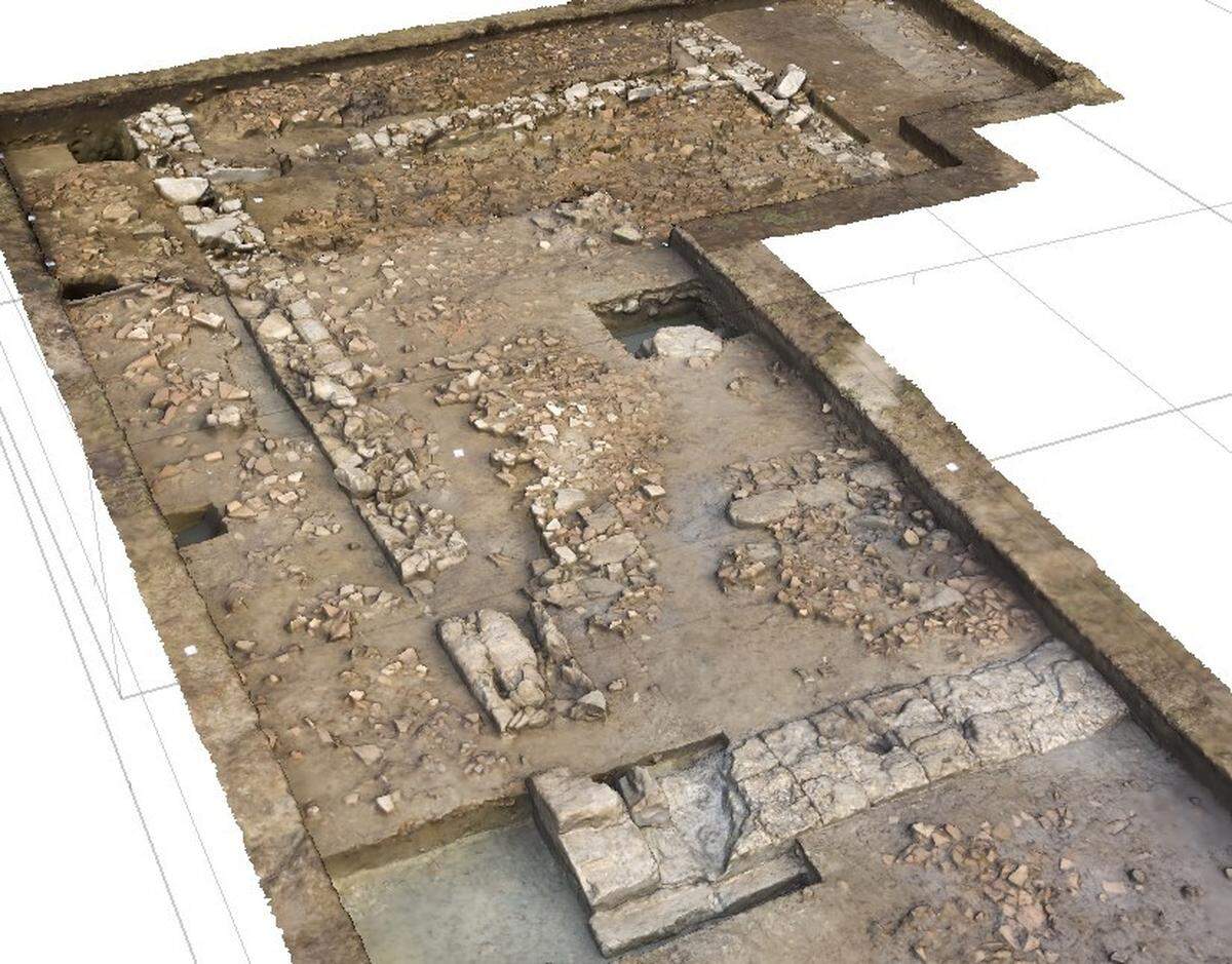 A digital scan of the ruins foun at Samikon.