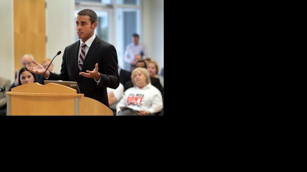 
State Rep. Erik Fresen testifies before the Miami-Dade Expressway Authority in June 2013.
