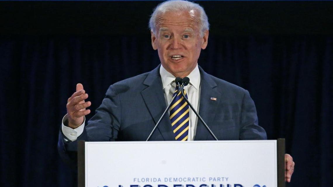 Former Vice President Joe Biden gave an impassioned plea to Florida Democrats to restore civility to politics.