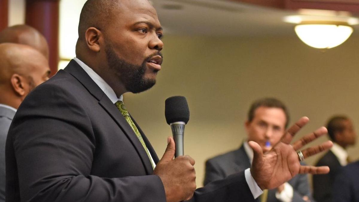 Jacksonville Democratic state Rep. Reggie Fullwood, shown here on the House floor in 2015, was indicted Friday on 14 federal charges of wire fraud and failing to file income tax returns from 2010 through 2013.