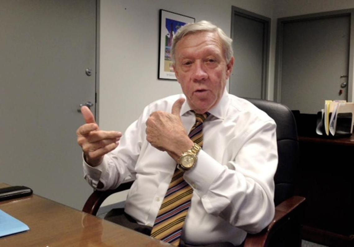 George Sheldon, then the new head of the Illinois Department of Children and Family Services (DCFS), spoke during an interview in Chicago on Friday, May 15, 2015. Sheldon acknowledged he faced a tough road, but said tactics he used in Florida could help improve things at DCFS.