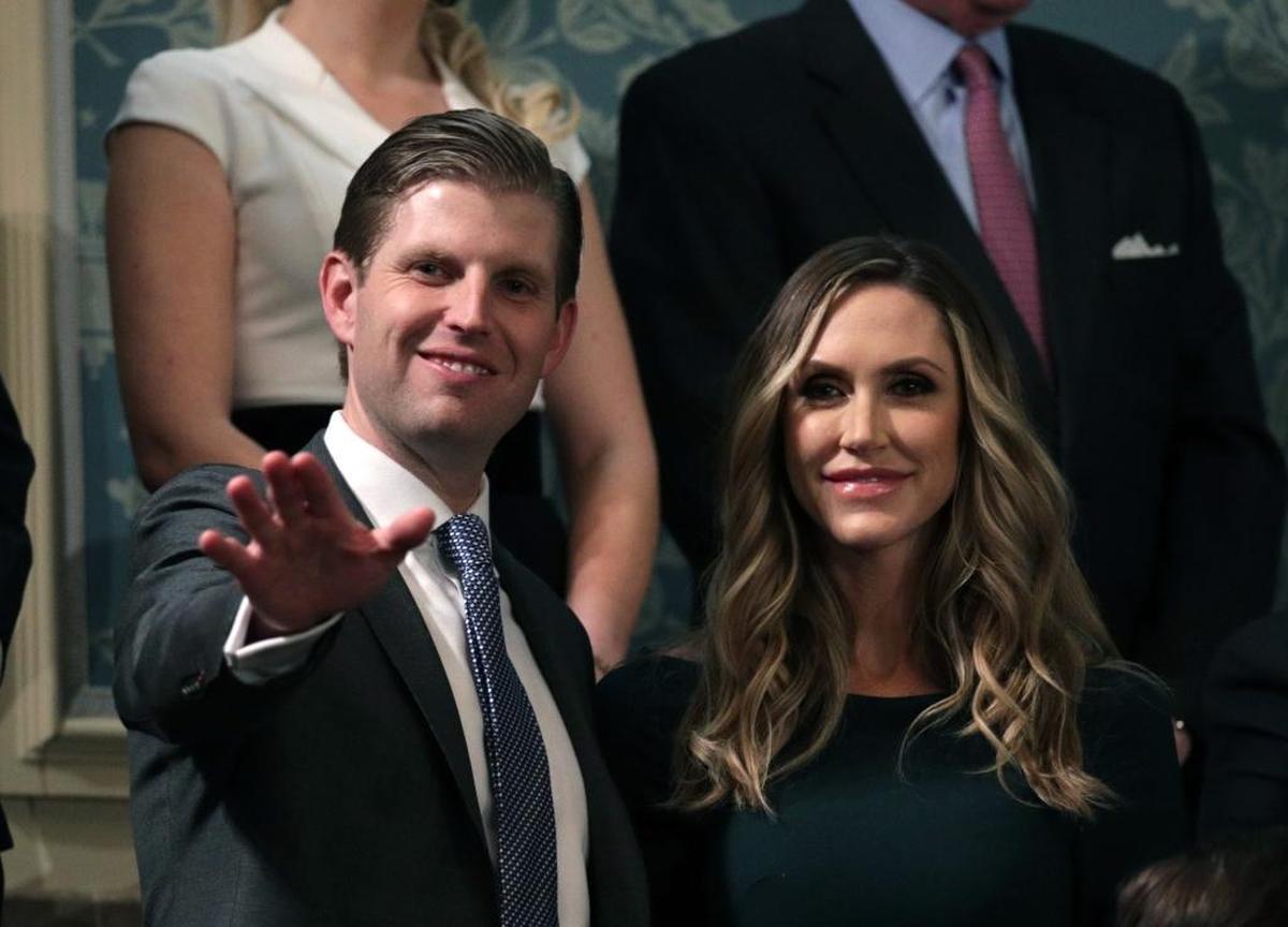 President Trump’s son Eric Trump and his wife Lara